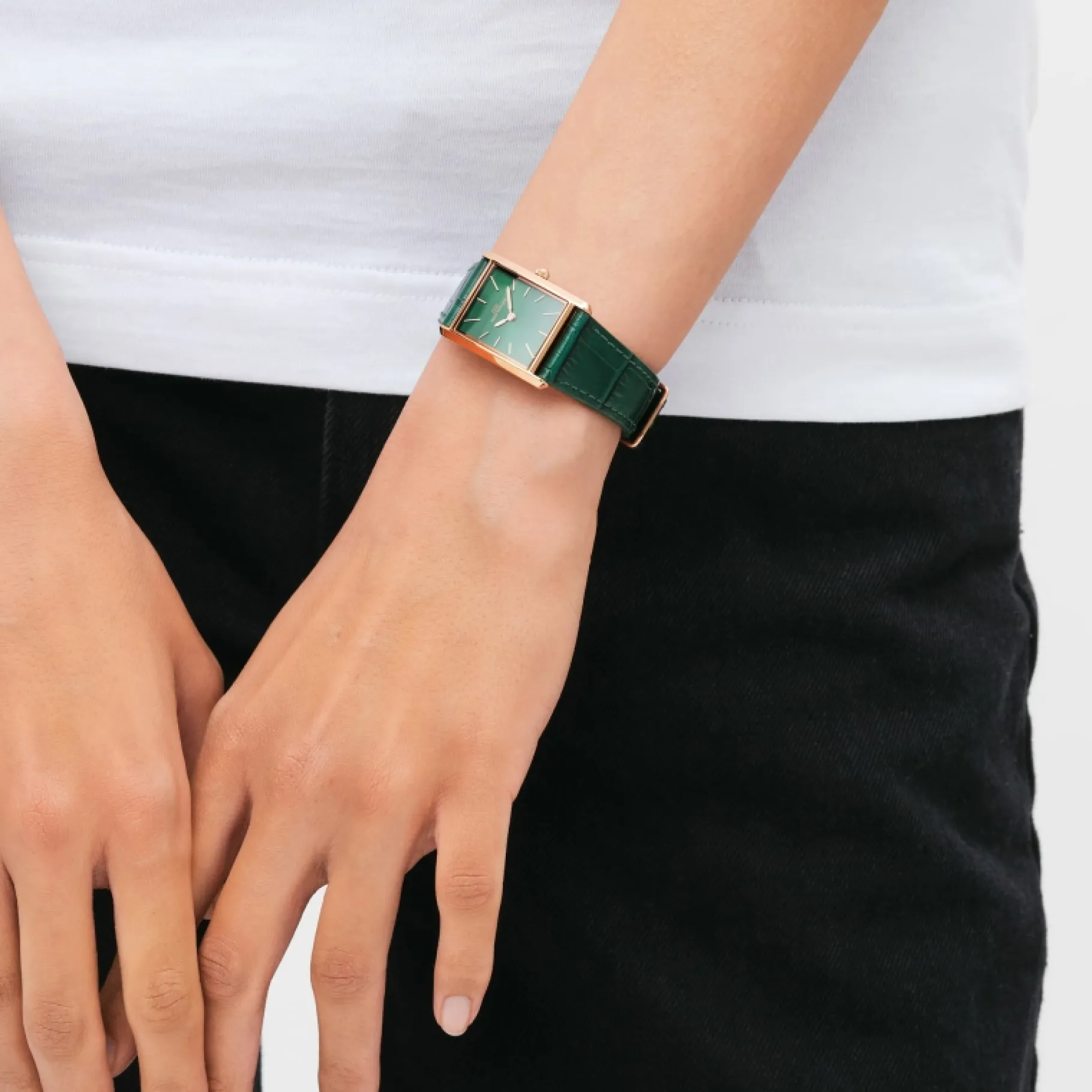 Daniel Wellington Bound Crocodile Emerald Sunray>Donna Orologio Donna