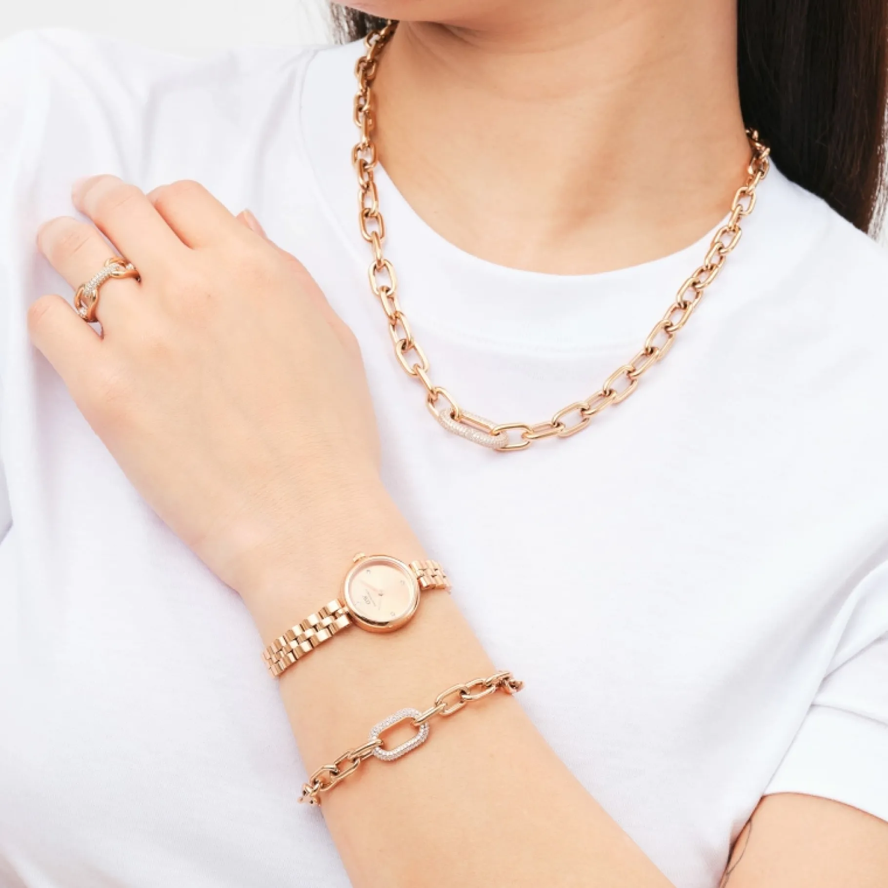 Daniel Wellington Crystal Link Bracelet> Bracciali