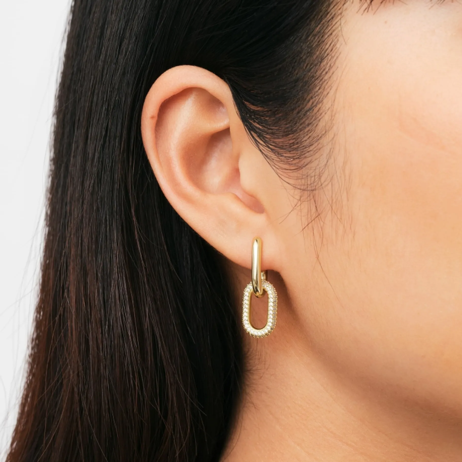 Daniel Wellington Crystal Link Earrings> Orecchini