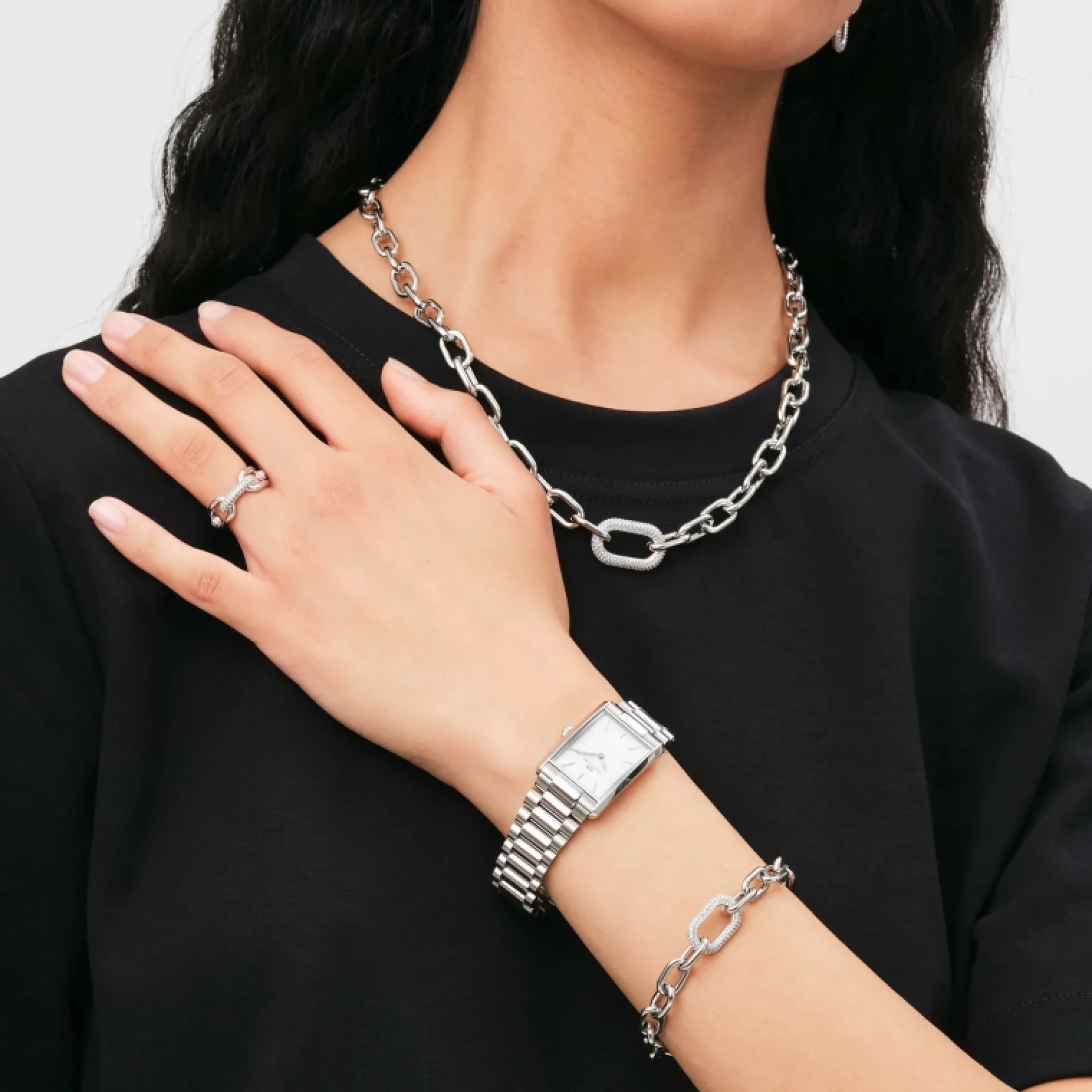 Daniel Wellington Crystal Link Ring> Anelli