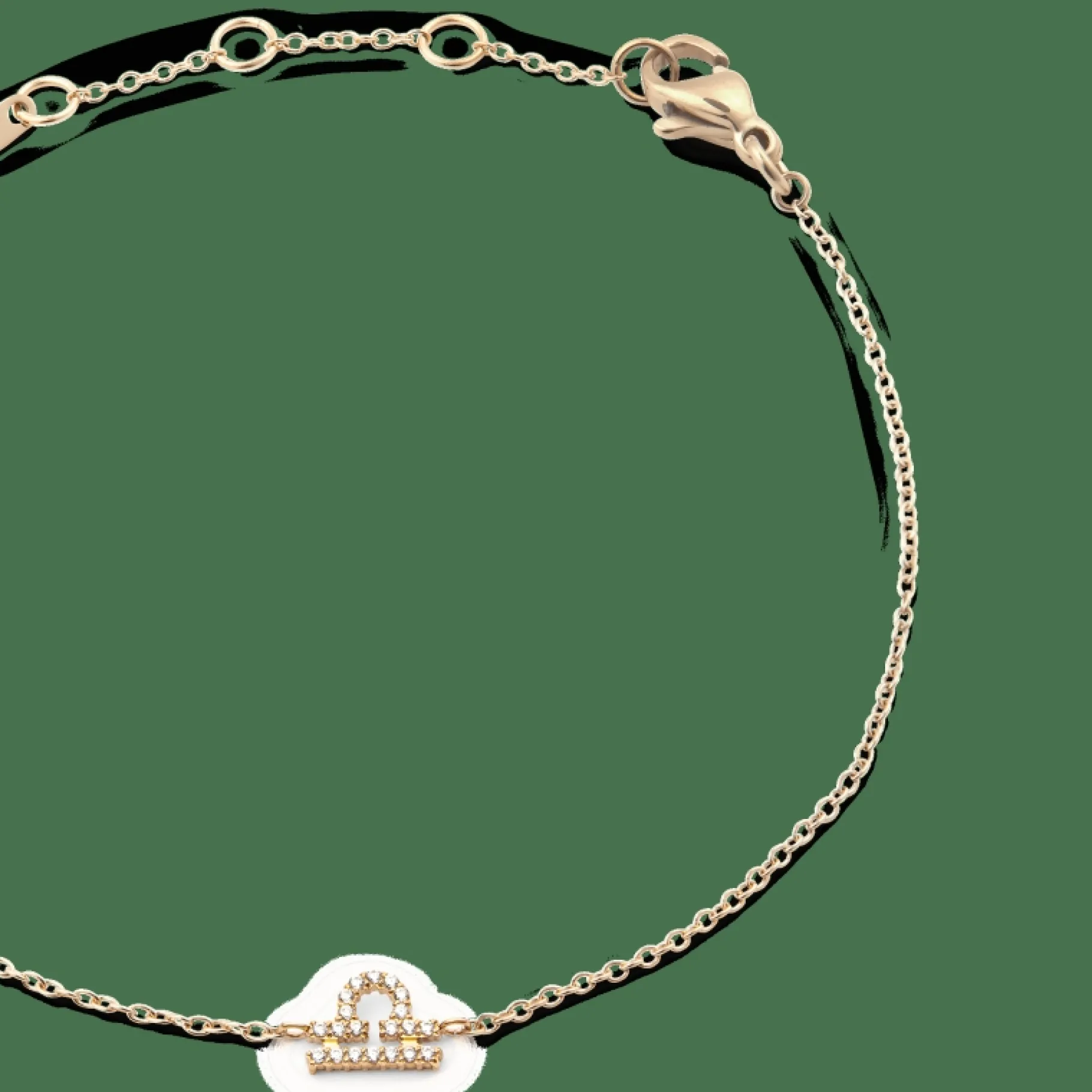 Daniel Wellington Crystal Zodiac Chain Bracelet> Bracciali