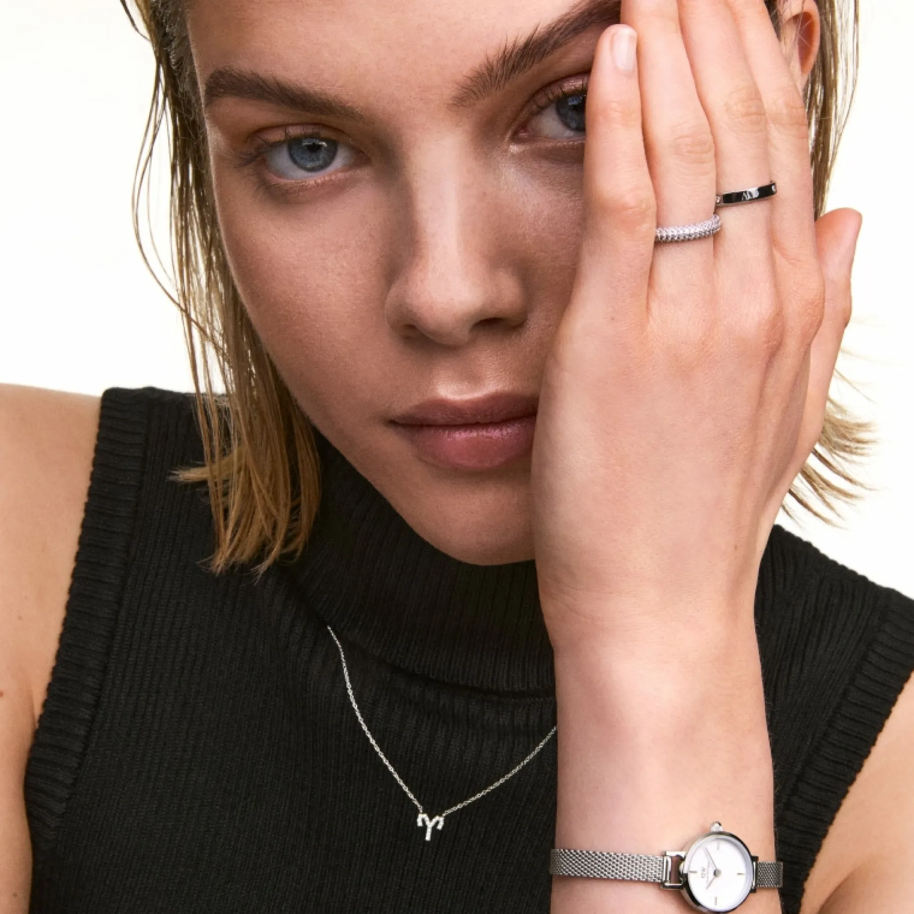 Daniel Wellington Crystal Zodiac Chain Necklace> Collane