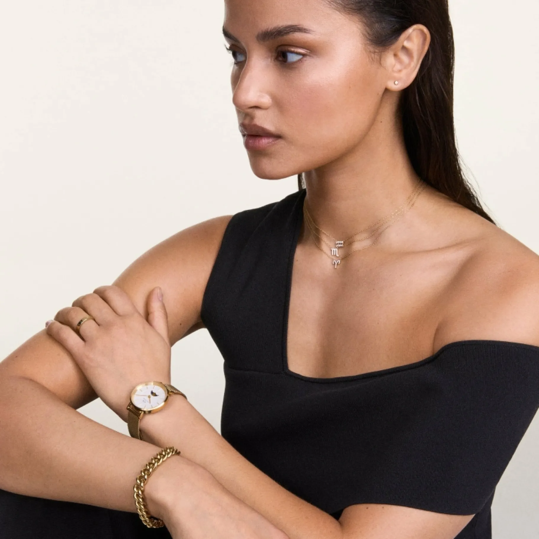 Daniel Wellington Crystal Zodiac Chain Necklace> Collane