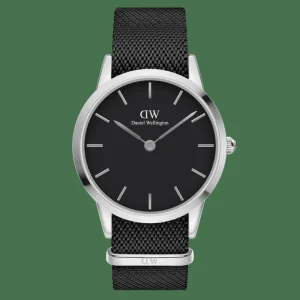 Daniel Wellington Iconic Black NATO Black Dial>Uomo Orologi Uomo