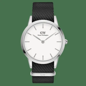 Daniel Wellington Iconic Black NATO White Dial>Uomo Orologi Uomo