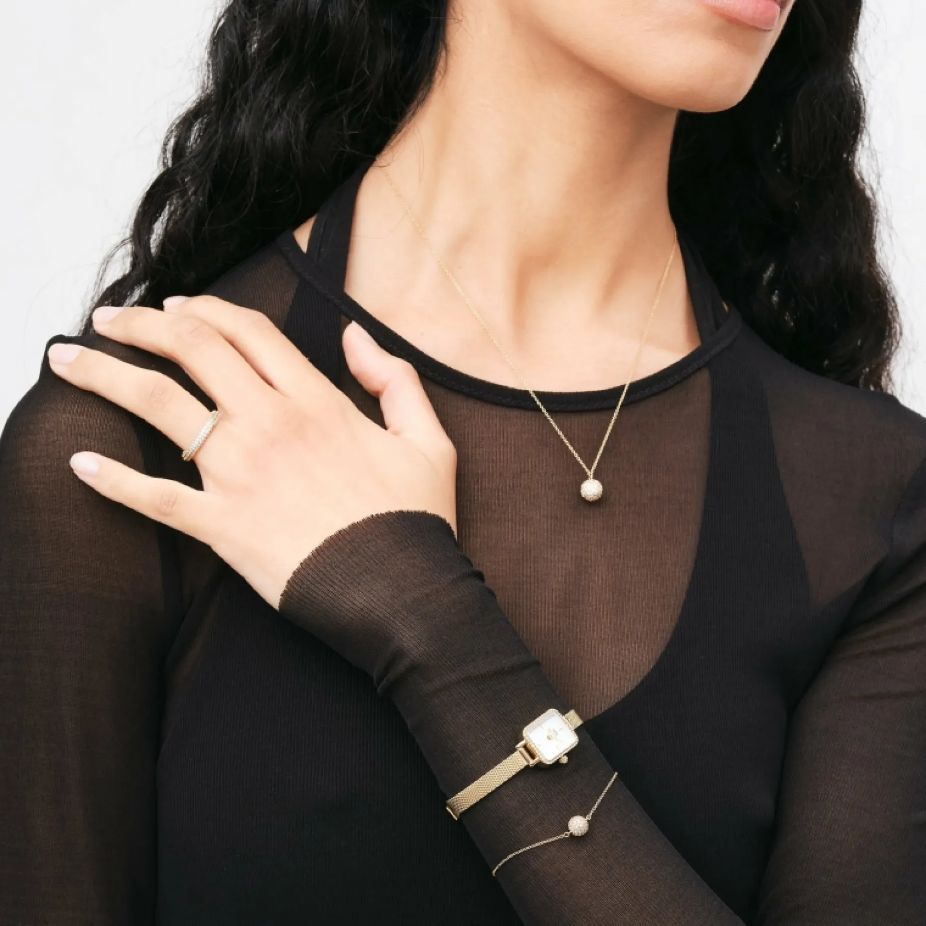 Daniel Wellington Pavé Crystal Pendant Bracelet> Bracciali