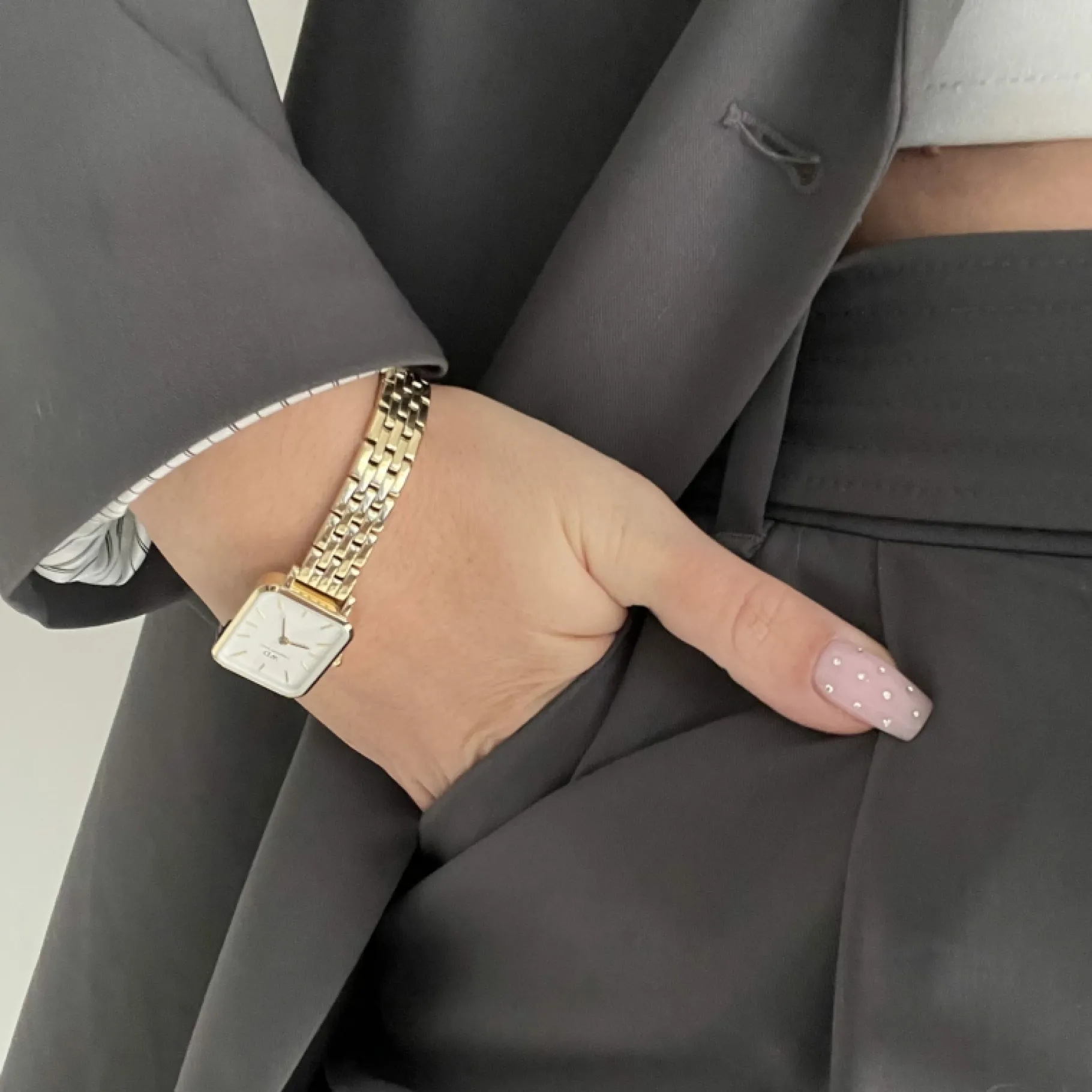 Daniel Wellington Quadro 5-Link Ever>Donna Orologio Donna