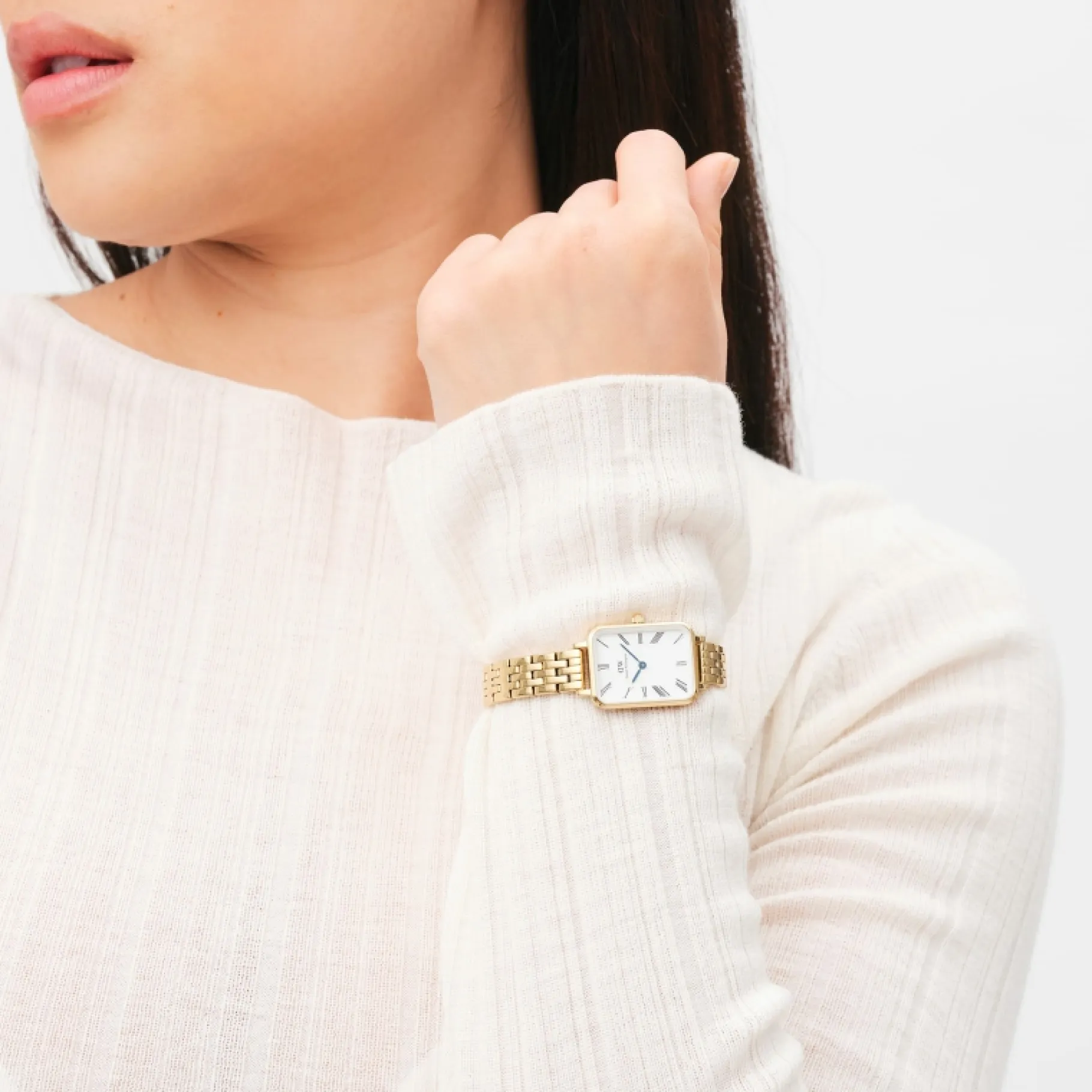 Daniel Wellington Quadro Roman Numerals 5-Link>Donna Orologio Donna